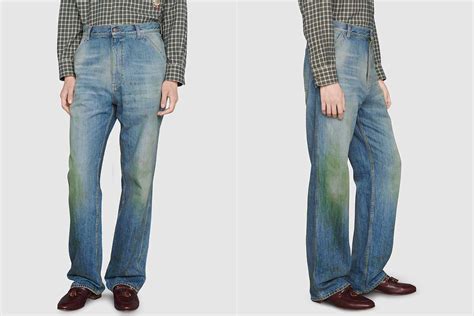 grass stained pants gucci|Gucci's new grass.